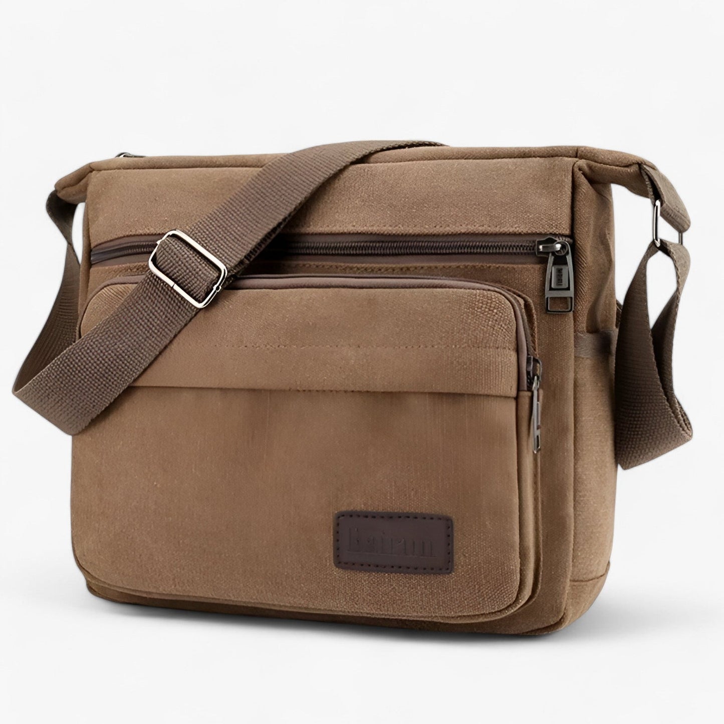 Mens Canvas Shoulder Bag Multifunction Crossbody Travel Messenger