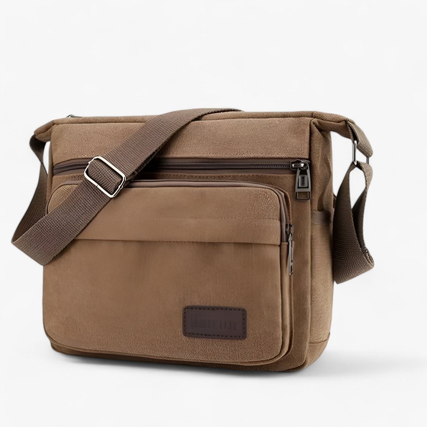 Mens Canvas Shoulder Bag Multifunction Crossbody Travel Messenger