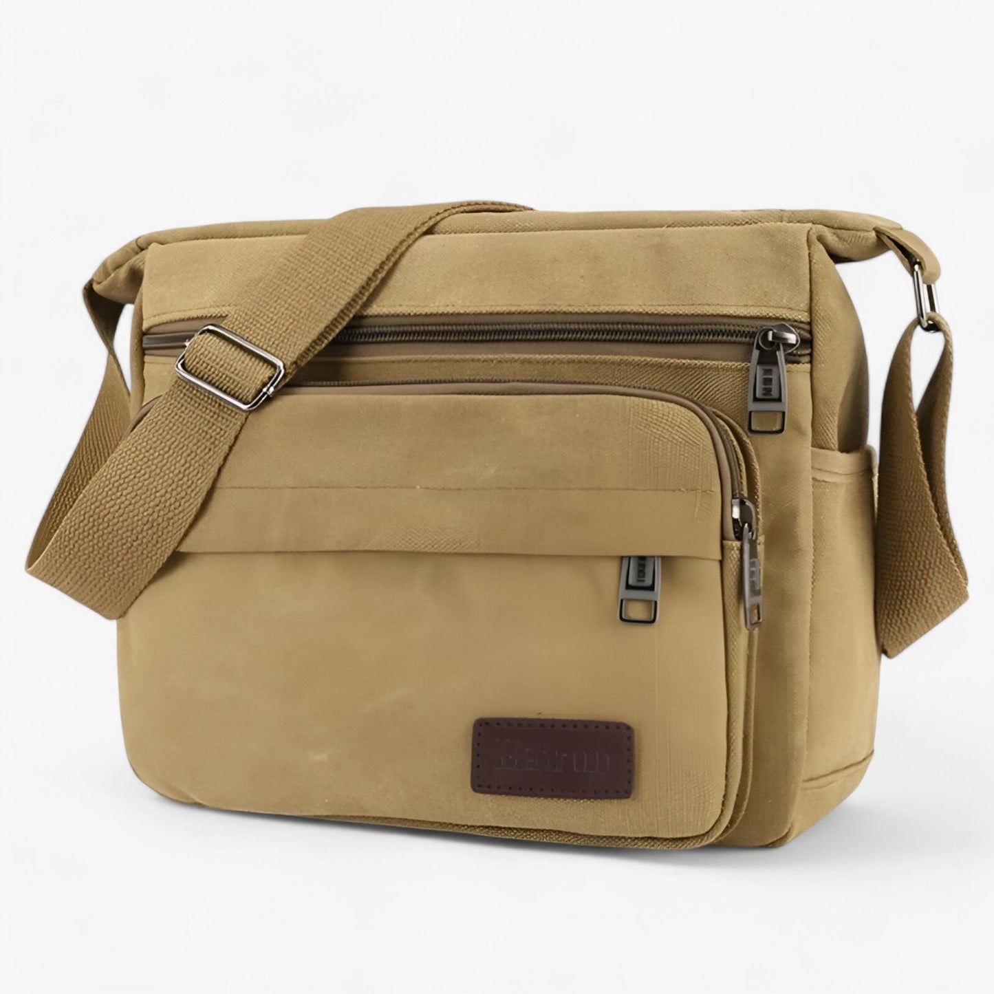 Mens Canvas Shoulder Bag Multifunction Crossbody Travel Messenger