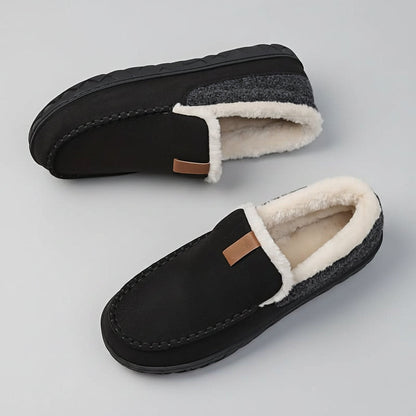 Men's Cozy Slip On Loafers Indoor House Shoes