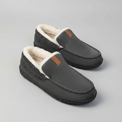 Men's Cozy Slip On Loafers Indoor House Shoes