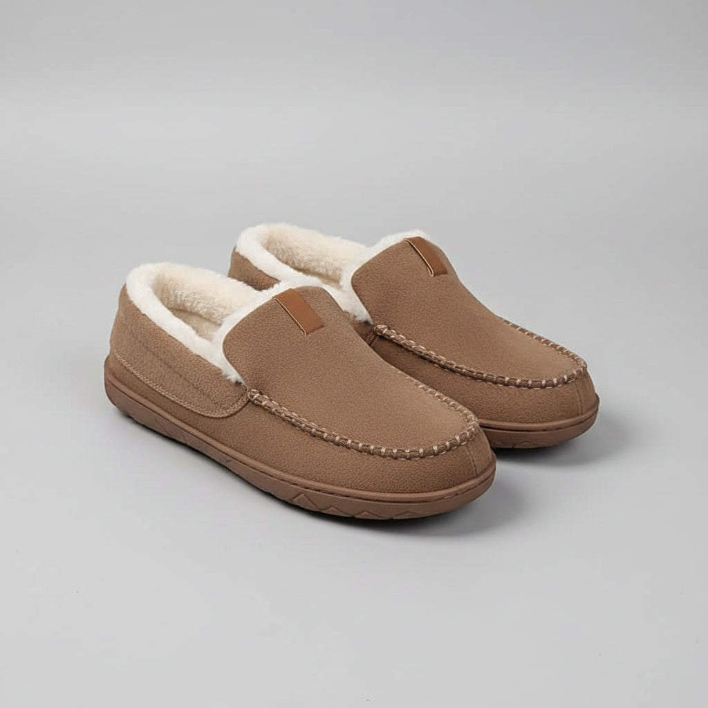Men's Cozy Slip On Loafers Indoor House Shoes