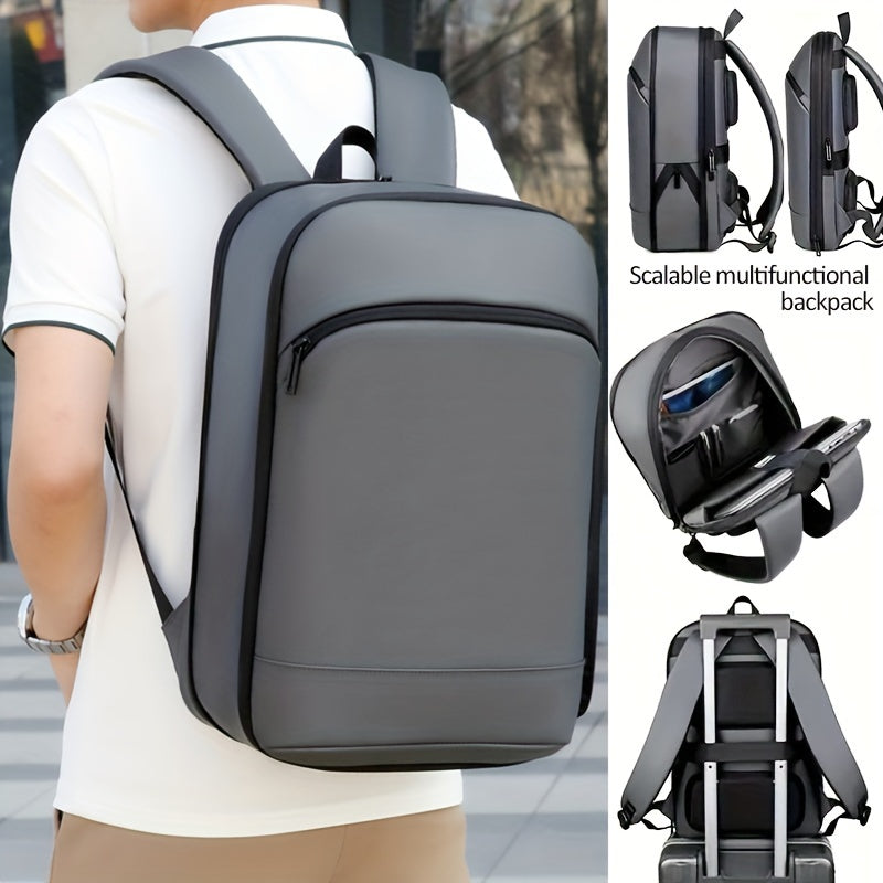 Mens Expandable Backpack Lightweight Laptop Travel Business Bag
