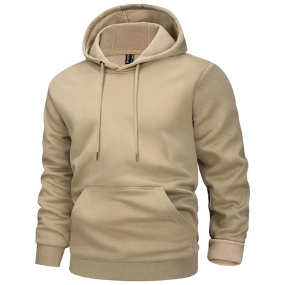 Men's Fleece Lined Hoodie Warm Casual Pullover Jacket