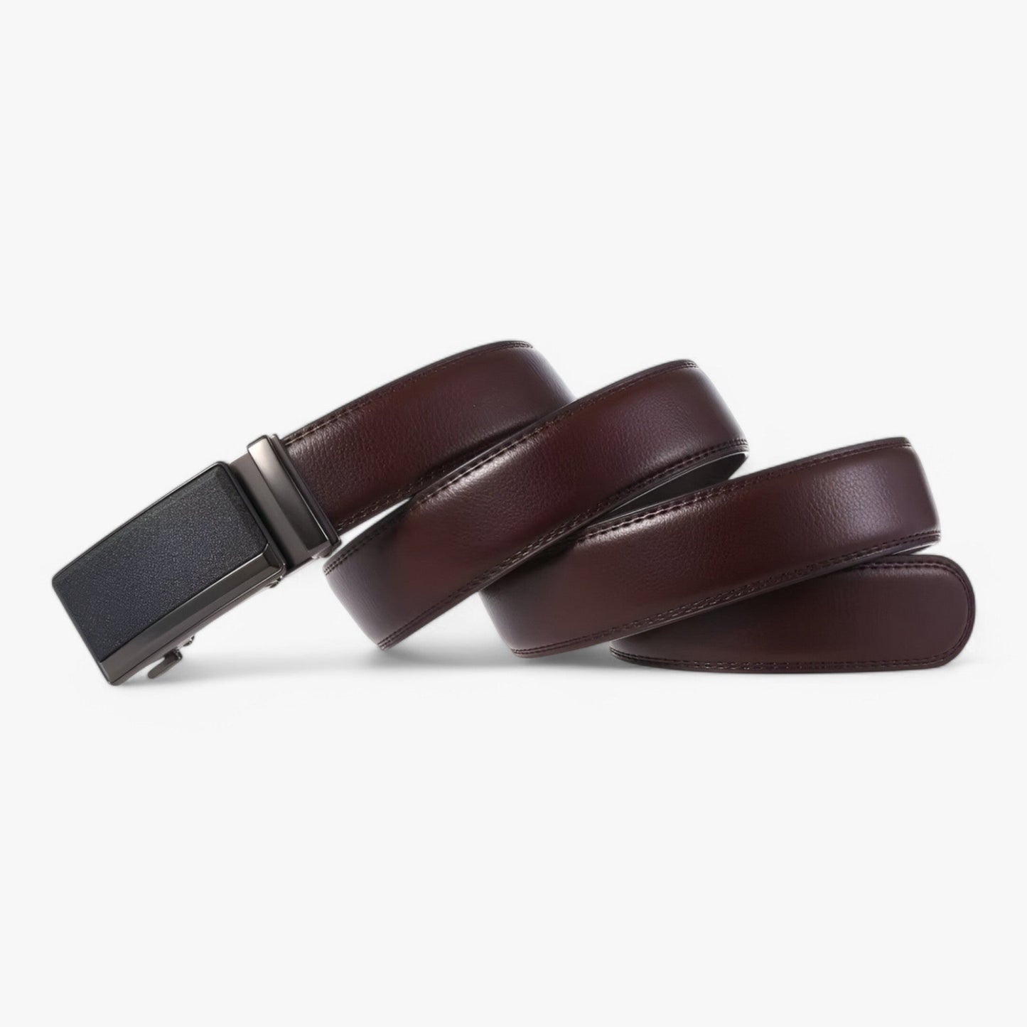 Men's Genuine Cowhide Leather Belt with Metal Buckle