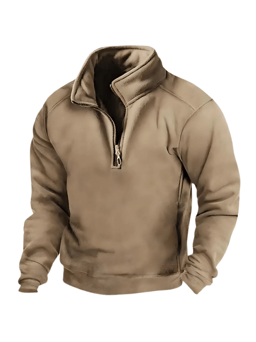 Mens Half Zip Sweatshirt Winter Casual Pullover Sweater