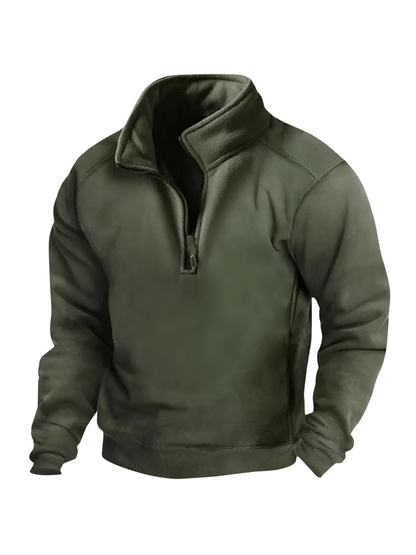 Mens Half Zip Sweatshirt Winter Casual Pullover Sweater