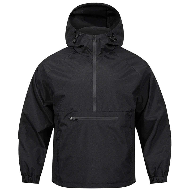 Mens Hooded Softshell Jacket Breathable Outdoor Casual Coat