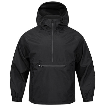 Mens Hooded Softshell Jacket Breathable Outdoor Casual Coat