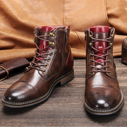 Heren enkelboots in Oxfordstijl met veters, casual
