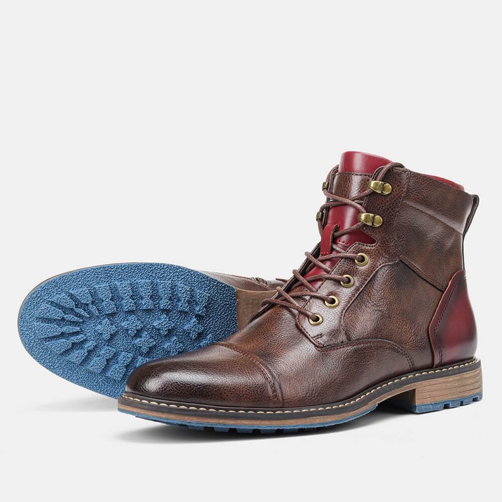 Heren enkelboots in Oxfordstijl met veters, casual