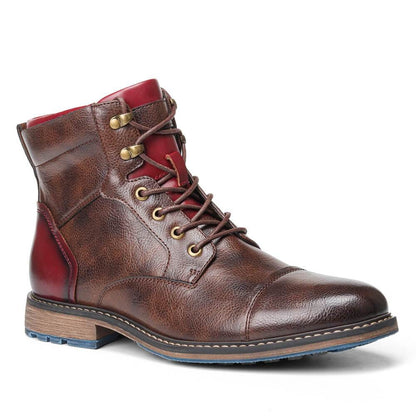 Heren enkelboots in Oxfordstijl met veters, casual