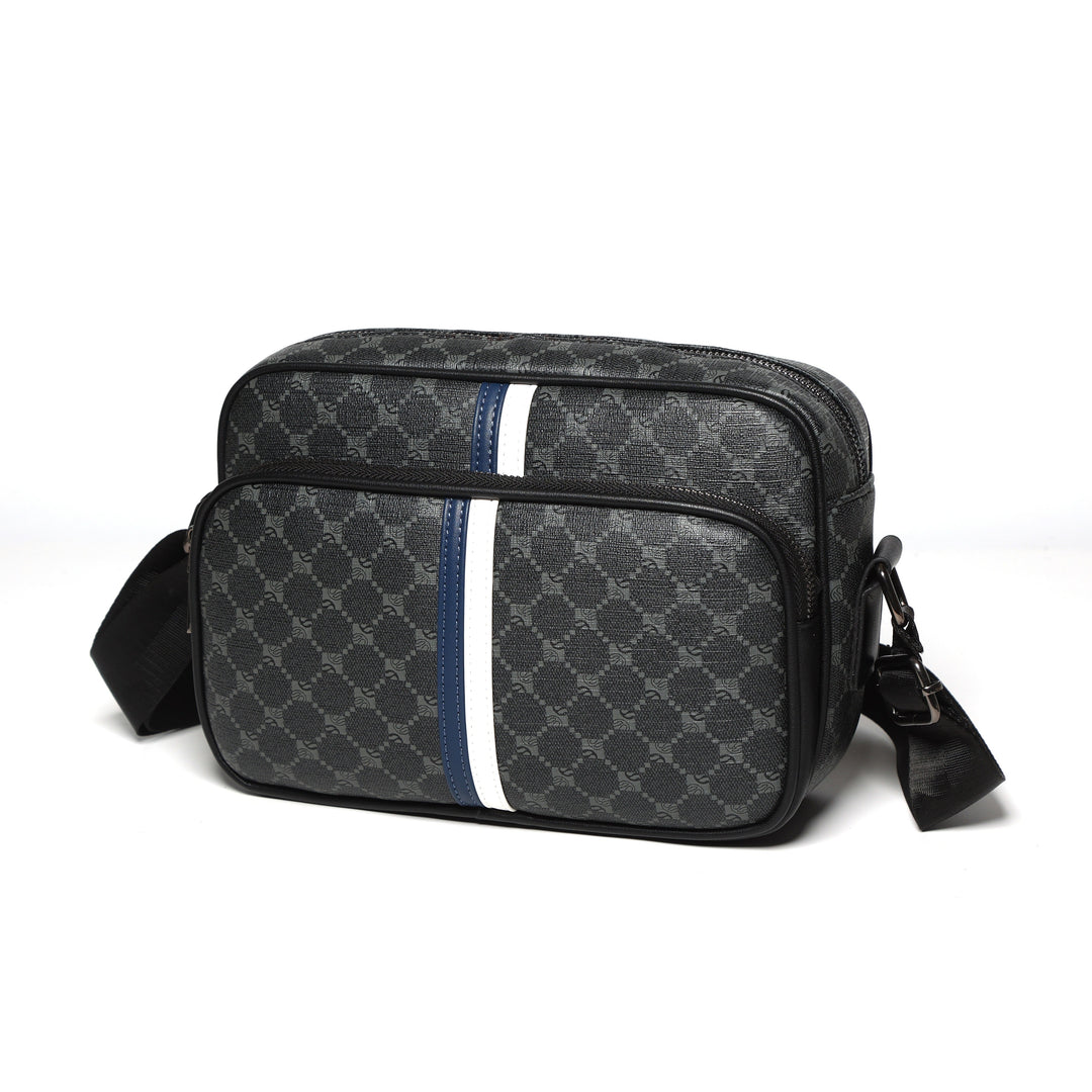 Mens Leather Shoulder Bag Adjustable Chain Strap Commuter Bag