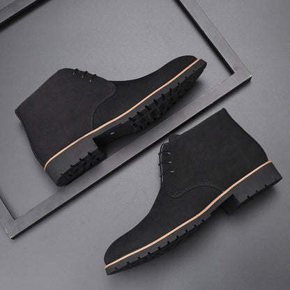 Men's Leather Slip On Ankle Boots for Casual Everyday Wear