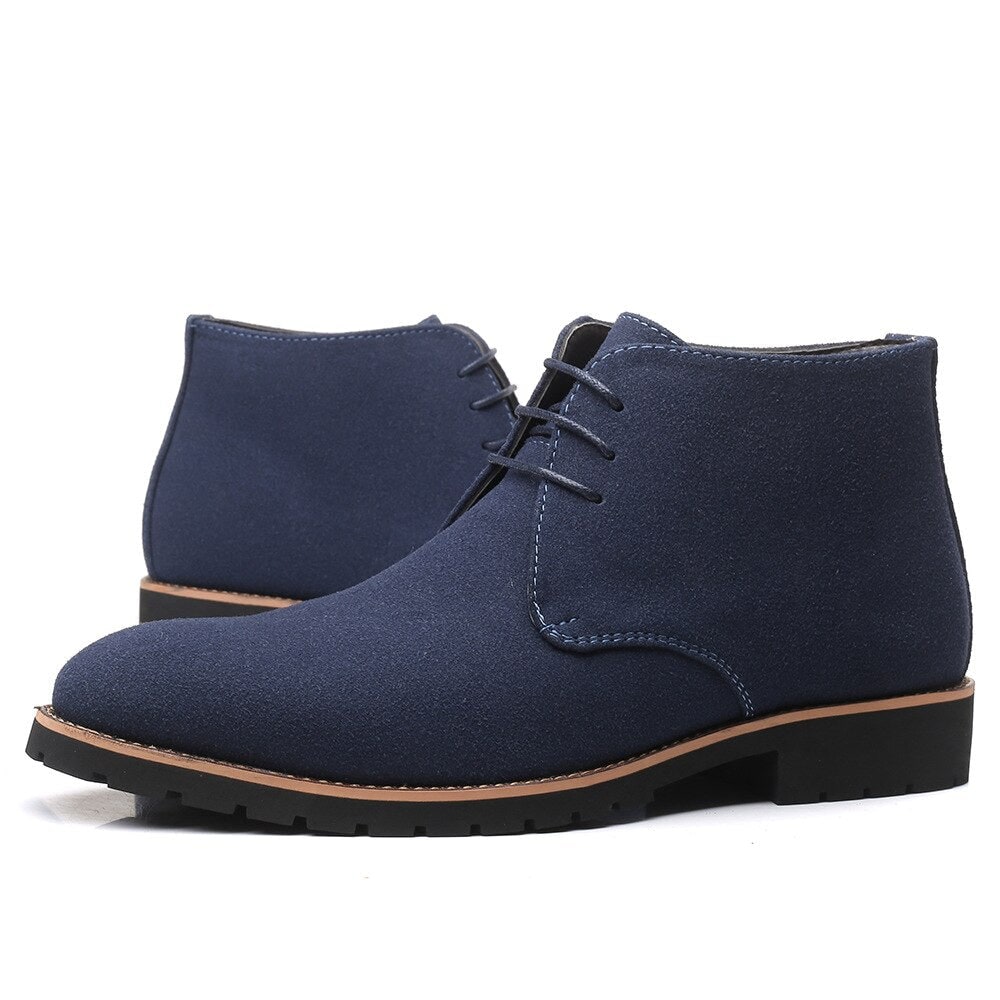 Men's Leather Slip On Ankle Boots for Casual Everyday Wear
