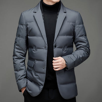 Mens Lined Blazer Coat Classic Formal Business Jacket