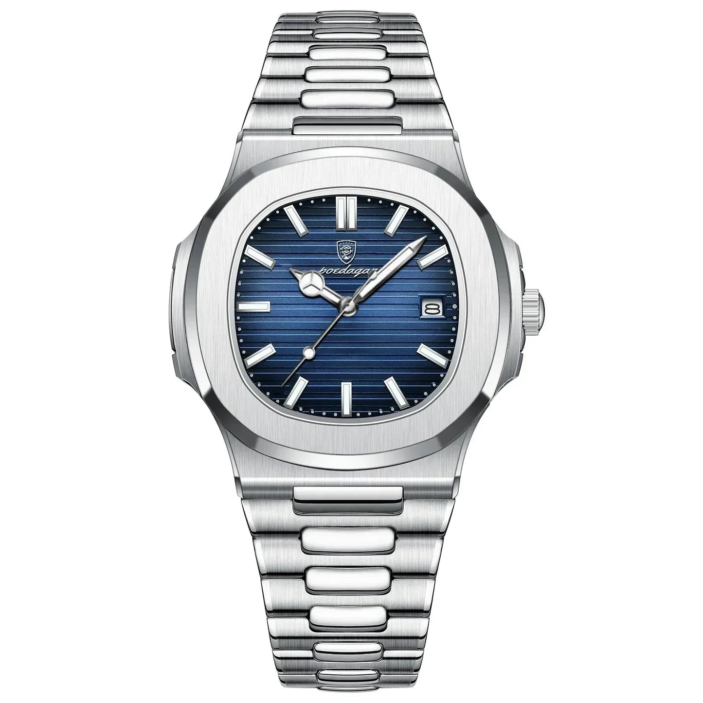 Mens Luxury Quartz Watch Stainless Steel Elegant Wristwatch