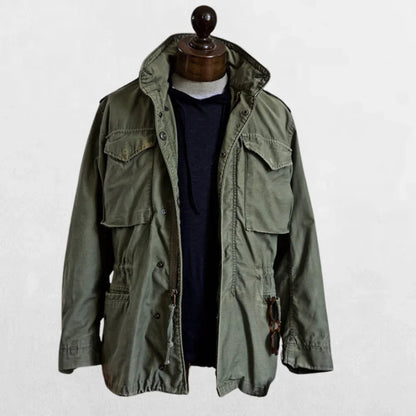 Men's M65 Military Field Jacket Weather Resistant Outdoor Coat
