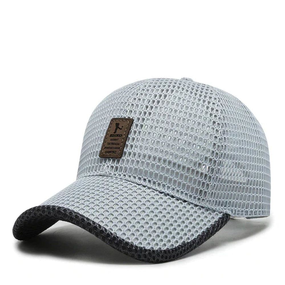 Men's Mesh Summer Cap Lightweight UV Protection Adjustable Outdoor Hat