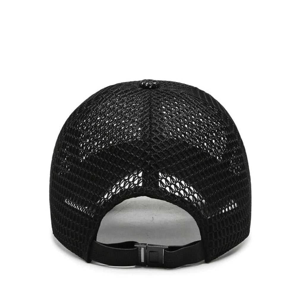 Men's Mesh Summer Cap Lightweight UV Protection Adjustable Outdoor Hat