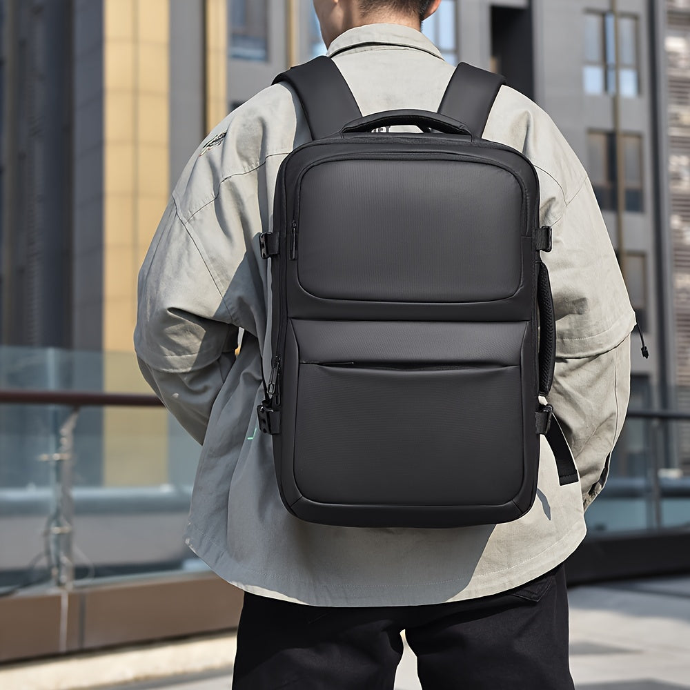 Mens Minimalist Backpack Nylon Laptop Travel Commuter Bag