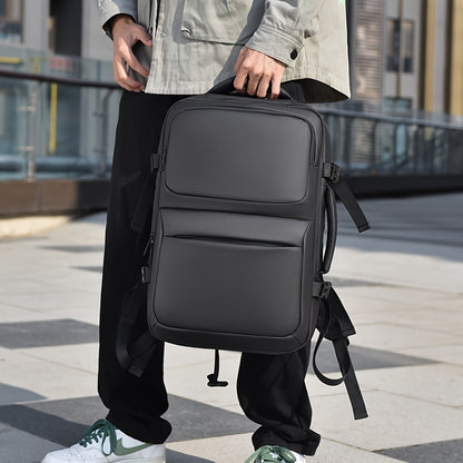 Mens Minimalist Backpack Nylon Laptop Travel Commuter Bag