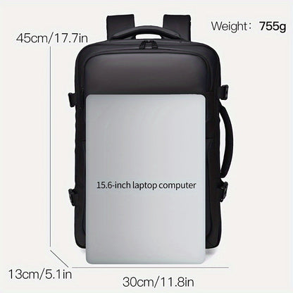Mens Minimalist Backpack Nylon Laptop Travel Commuter Bag