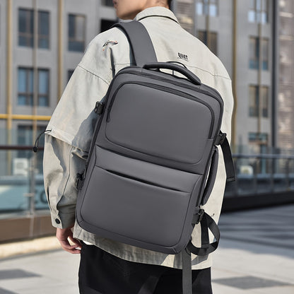 Mens Minimalist Backpack Nylon Laptop Travel Commuter Bag