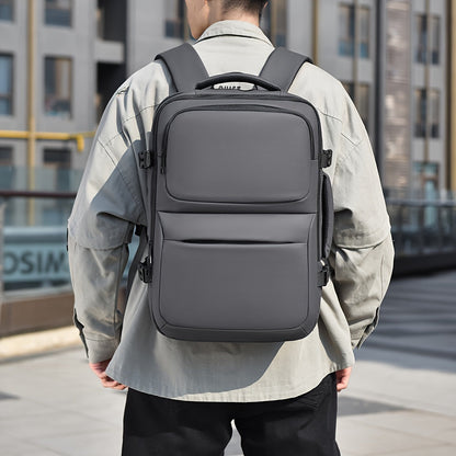 Mens Minimalist Backpack Nylon Laptop Travel Commuter Bag
