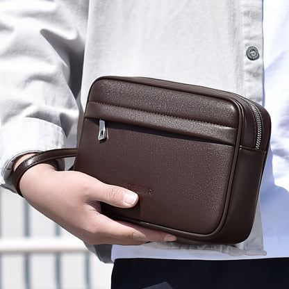 Men's Minimalist PU Handbag Lightweight Organizer