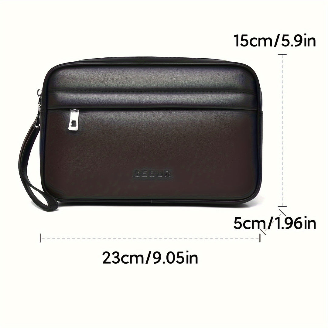 Men's Minimalist PU Handbag Lightweight Organizer