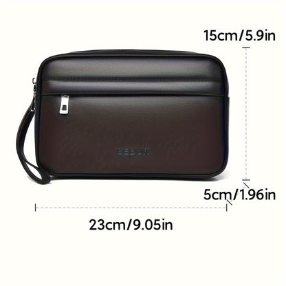 Men's Minimalist PU Handbag Lightweight Organizer