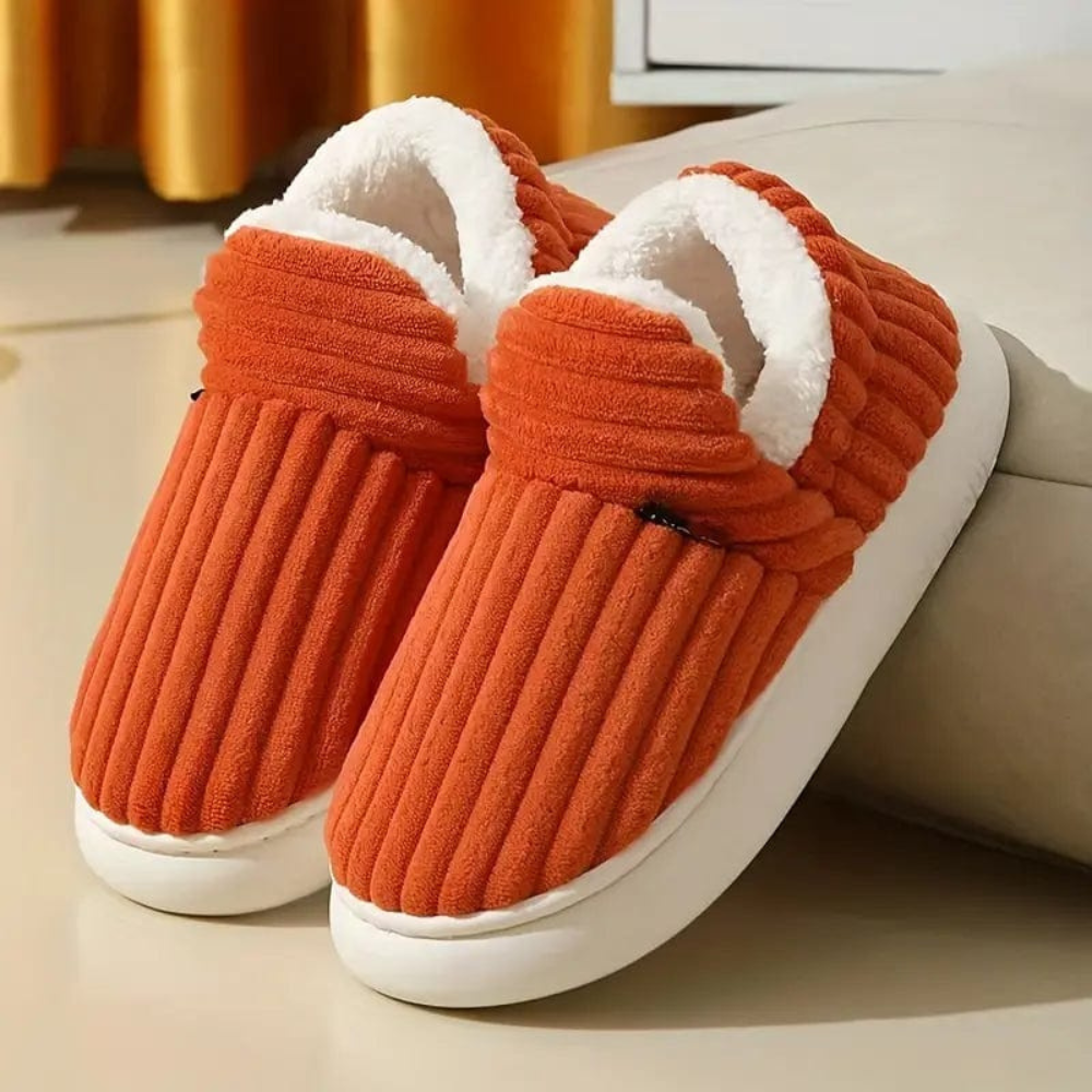 Men's Outdoor Plush Slippers Slip On Casual Footwear