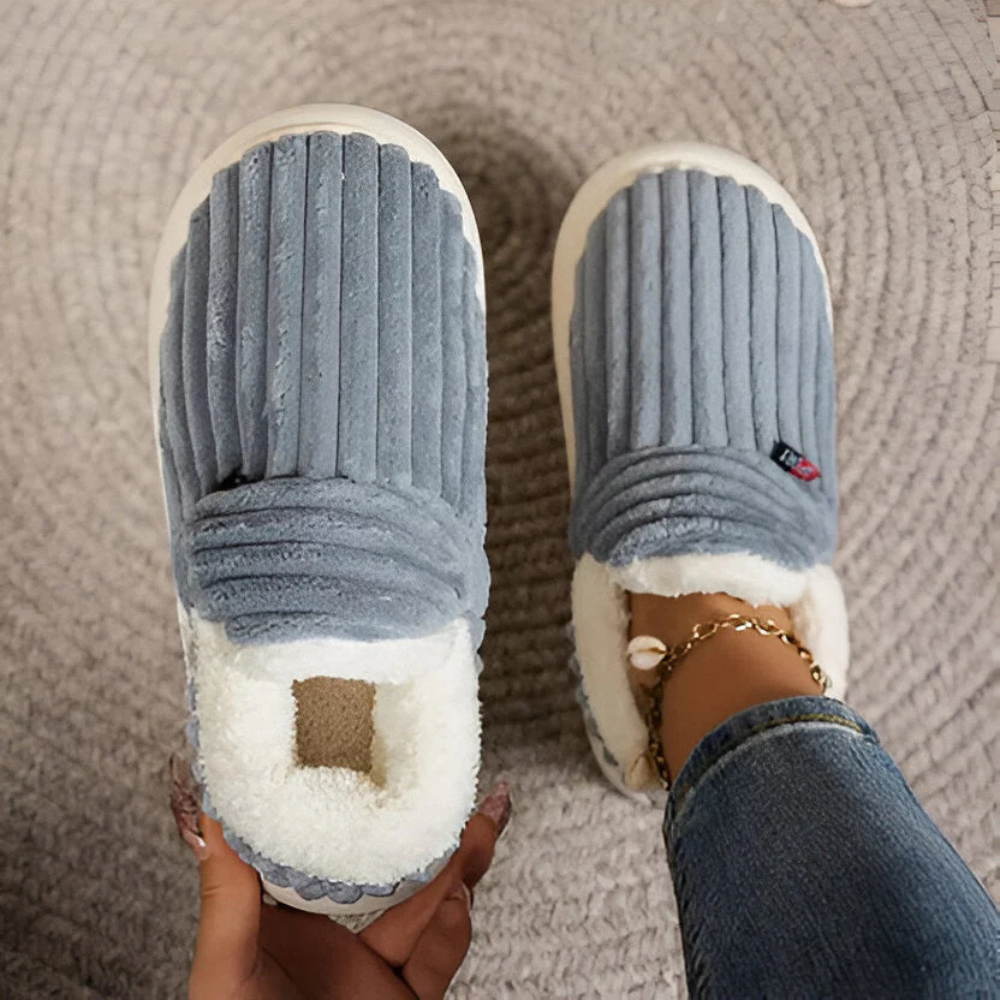Men's Outdoor Plush Slippers Slip On Casual Footwear