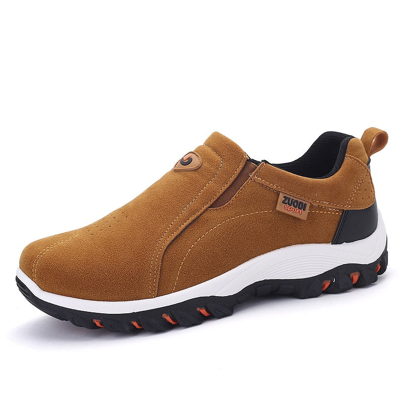 Men's Outdoor Walking Shoes Comfortable Slip On Hiking Sneakers