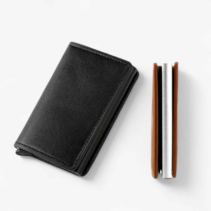 Mens RFID Blocking Wallet Slim Card Holder Minimalist Pocket Wallet