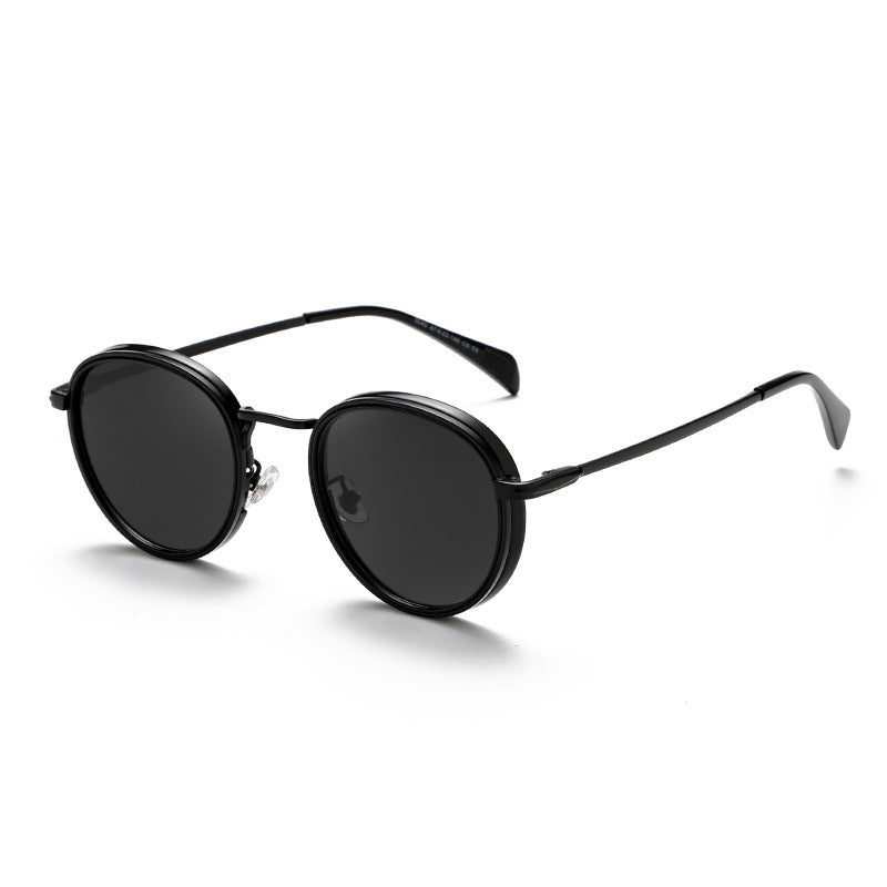 Mens Round Sunglasses Classic UV Protection Casual Eyewear