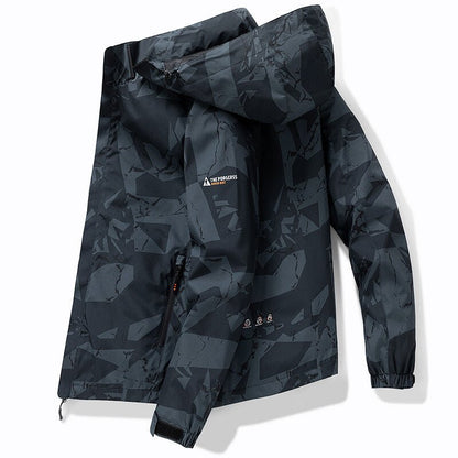 Mens Ski Jacket Hooded Winter Windproof Outdoor Coat