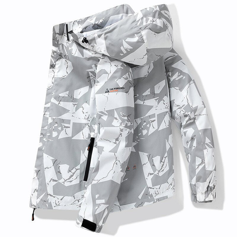 Mens Ski Jacket Hooded Winter Windproof Outdoor Coat