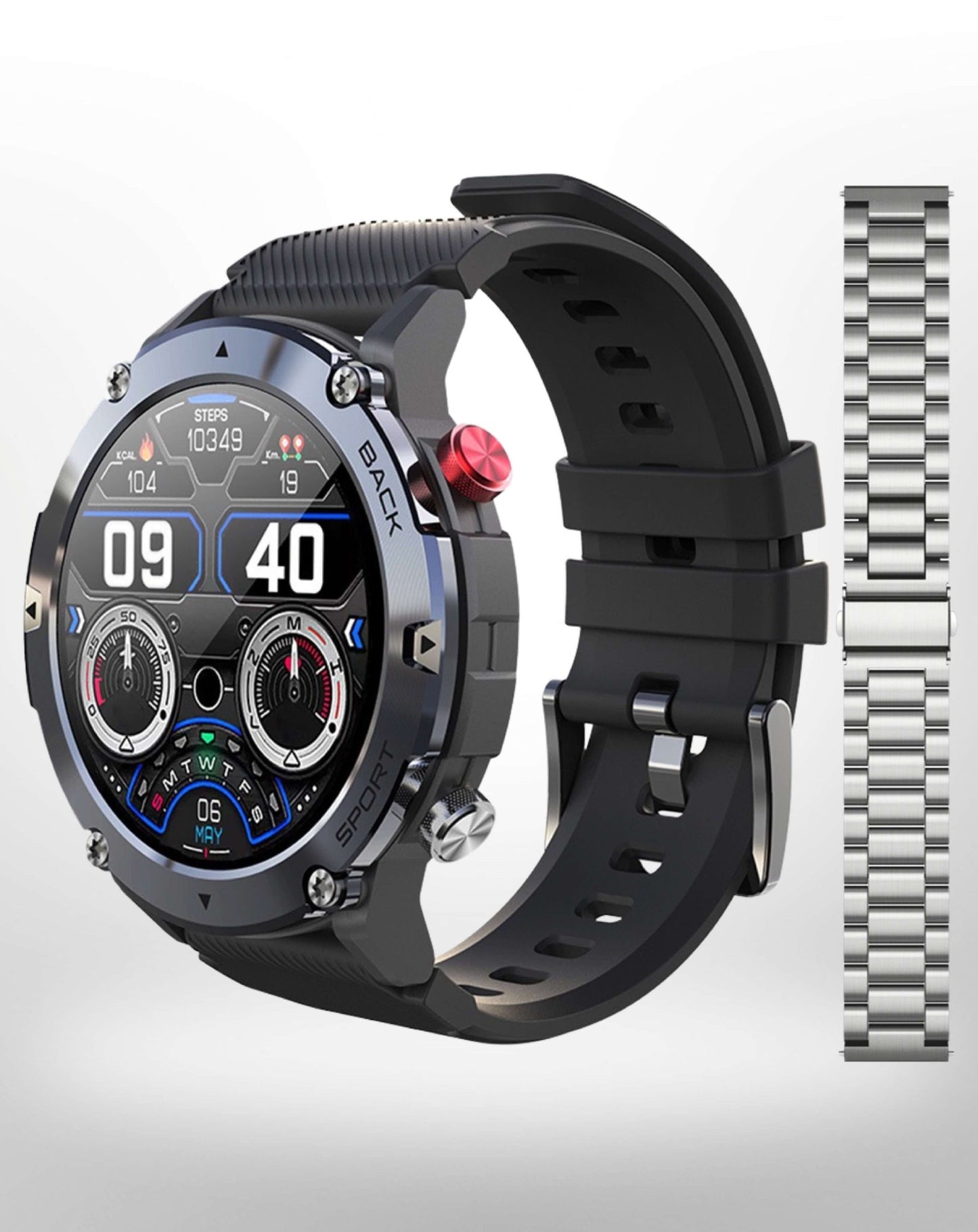 Mens Smart Fitness Watch Bluetooth Health Tracker