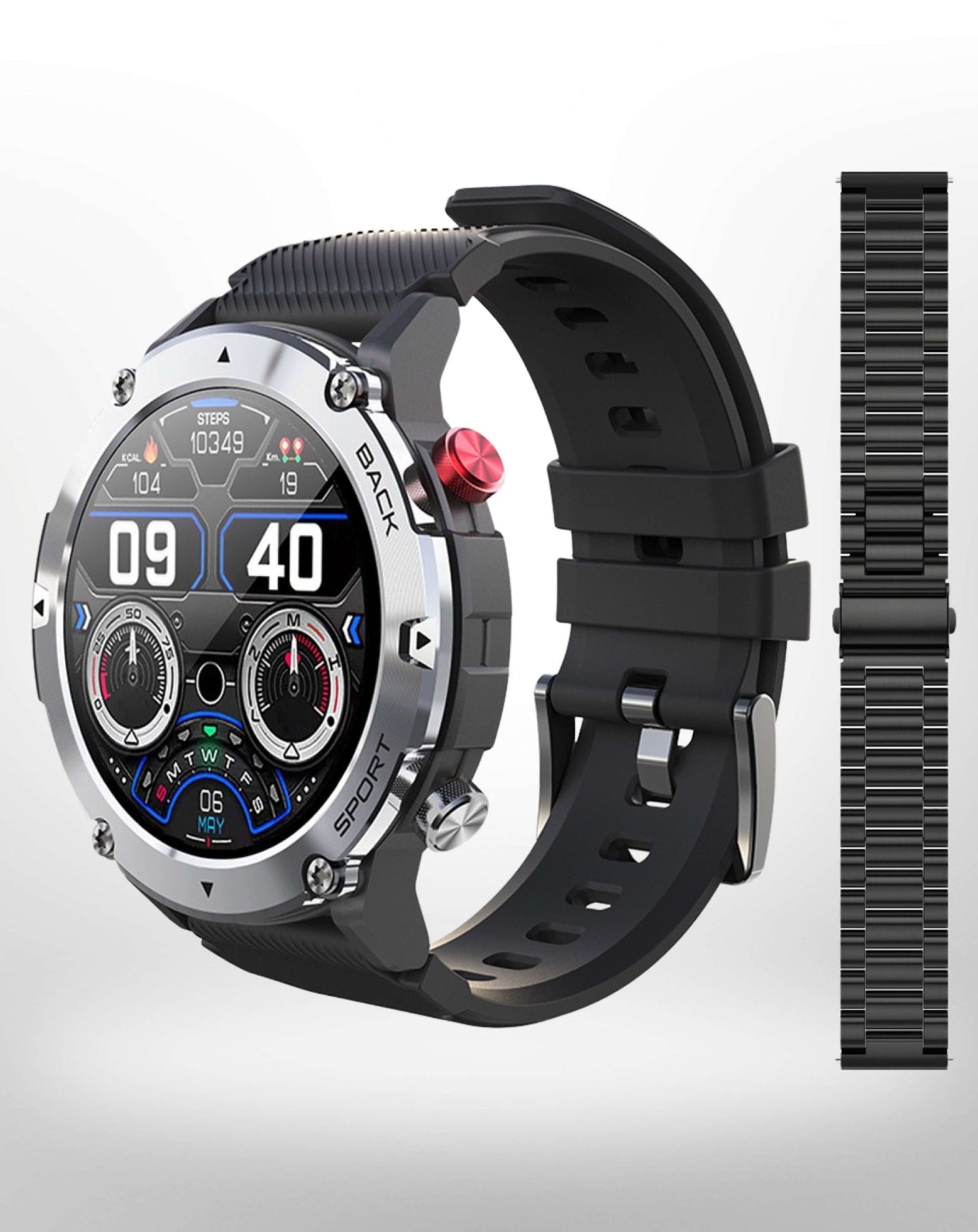 Mens Smart Fitness Watch Bluetooth Health Tracker