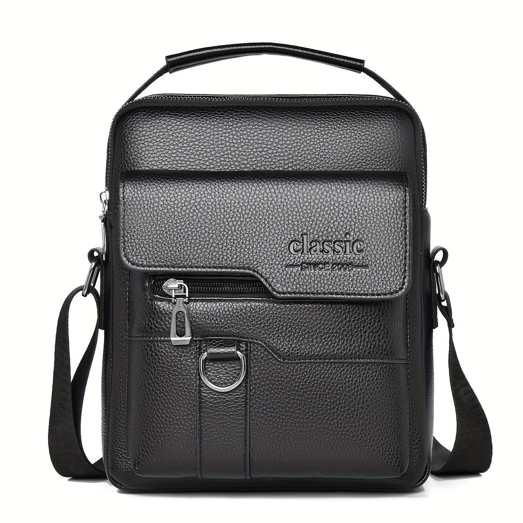 Mens Vintage Messenger Bag Multi Pocket Crossbody Shoulder Bag