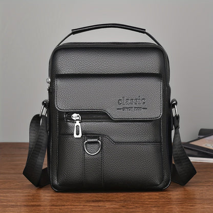 Mens Vintage Messenger Bag Multi Pocket Crossbody Shoulder Bag