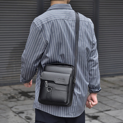 Mens Vintage Messenger Bag Multi Pocket Crossbody Shoulder Bag