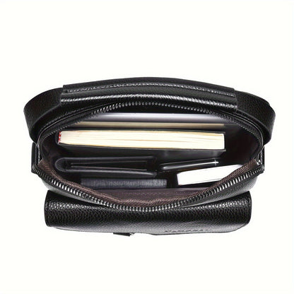 Mens Vintage Messenger Bag Multi Pocket Crossbody Shoulder Bag