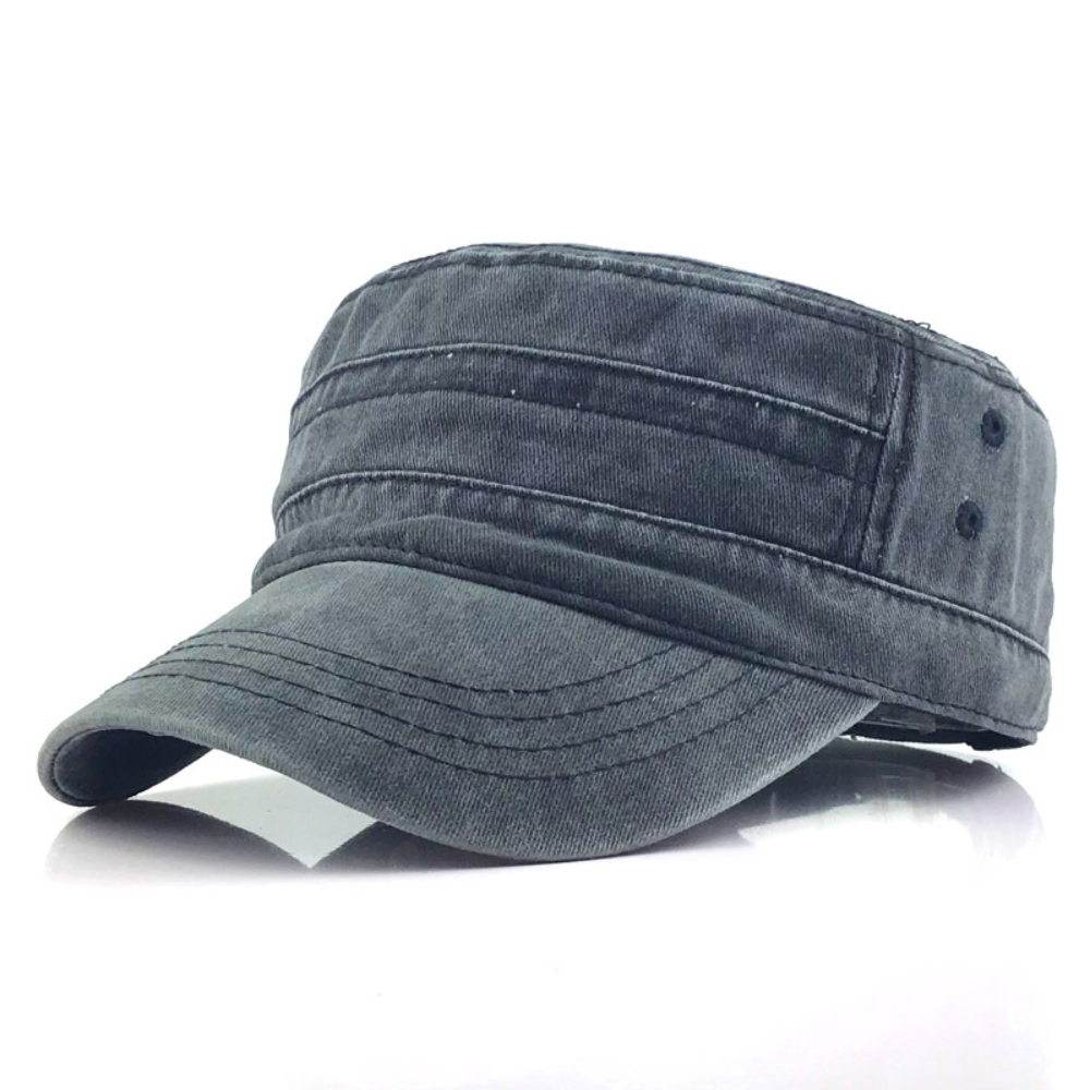 Vintage militaire katoenen pet voor heren, verstelbare casual hoed