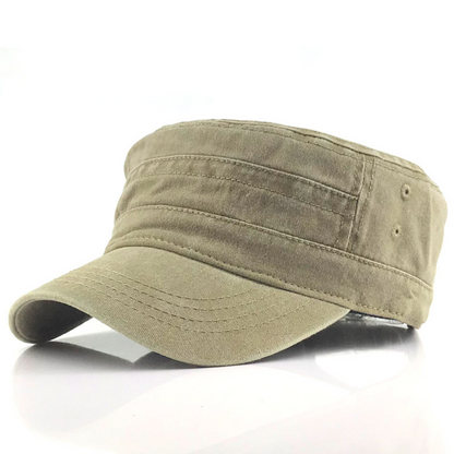 Vintage militaire katoenen pet voor heren, verstelbare casual hoed