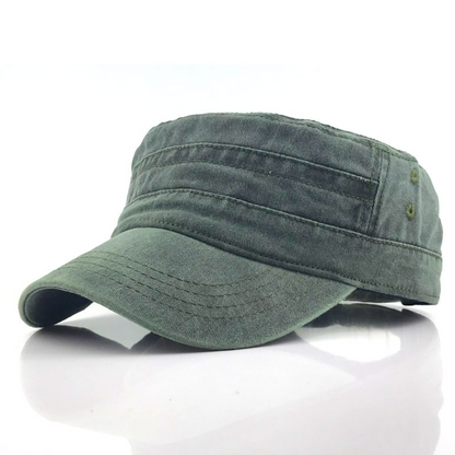 Vintage militaire katoenen pet voor heren, verstelbare casual hoed