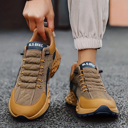 Vandafvisende skridsikre sneakers til mænd med støttende komfort til gåture