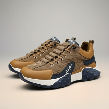 Vandafvisende skridsikre sneakers til mænd med støttende komfort til gåture